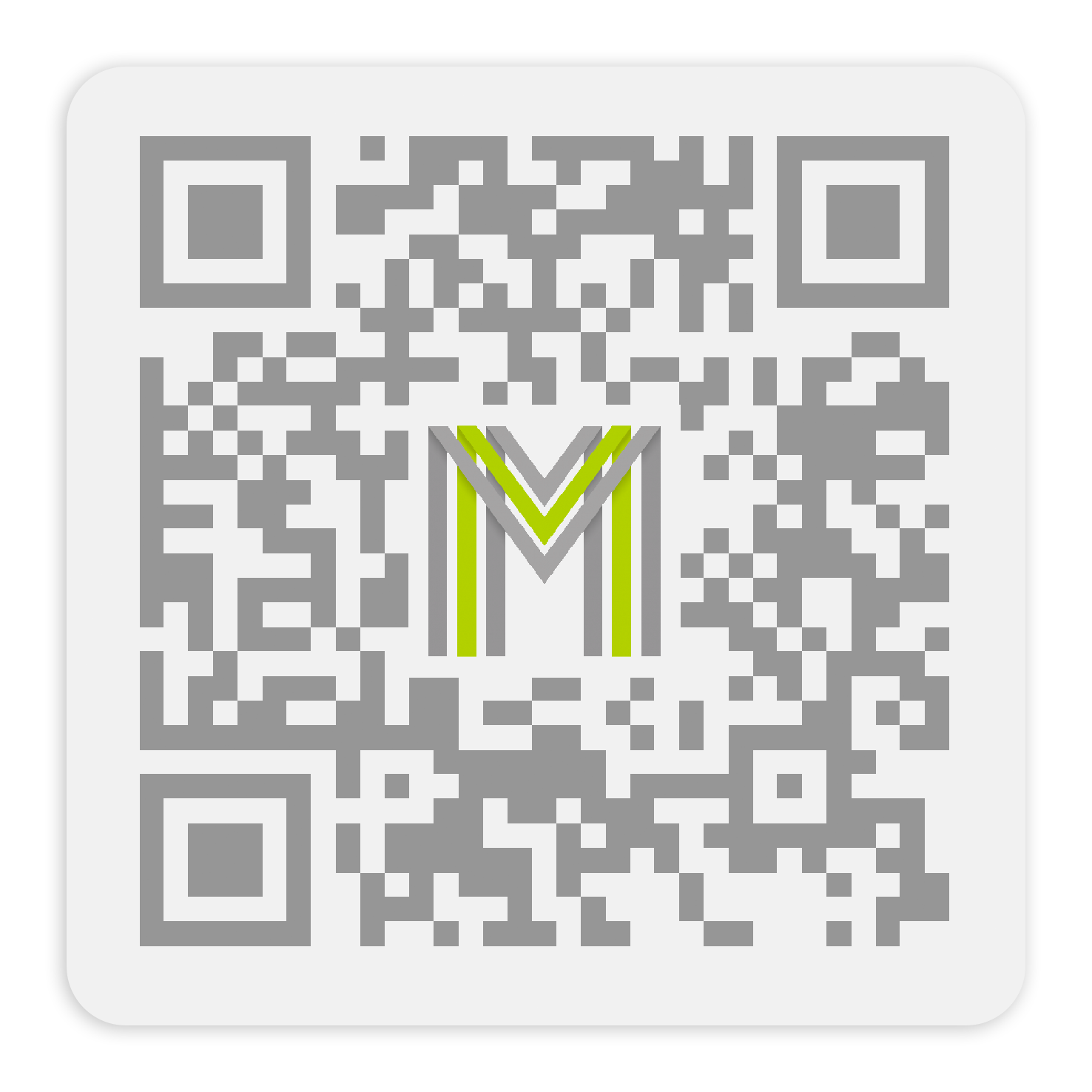 MENURY Aufkleber, quadratisch, mit QR-Code, 35 x 35 mm (20 Stück)